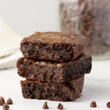 A stack of buckwheat brownies.