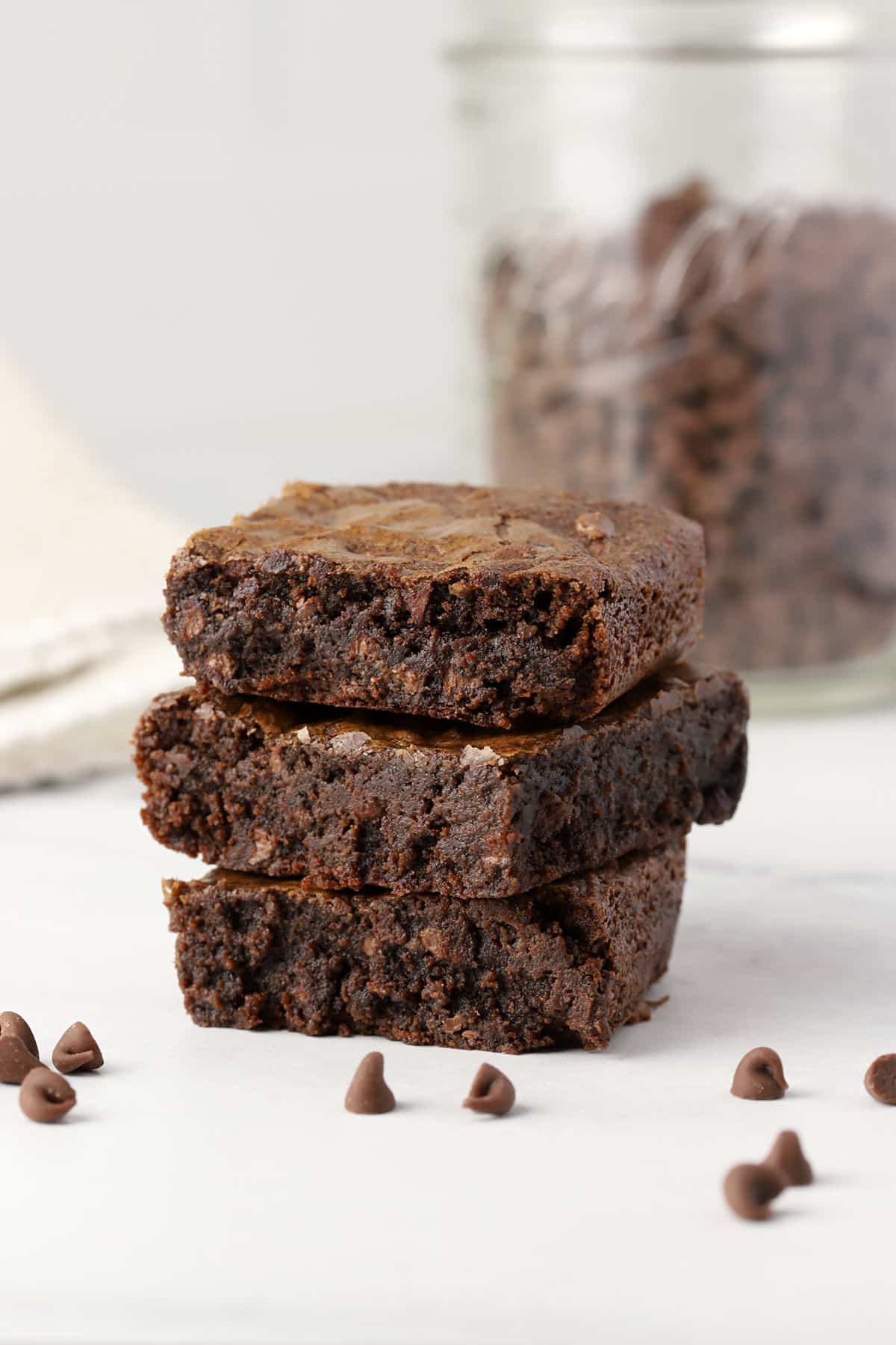 A stack of buckwheat brownies.