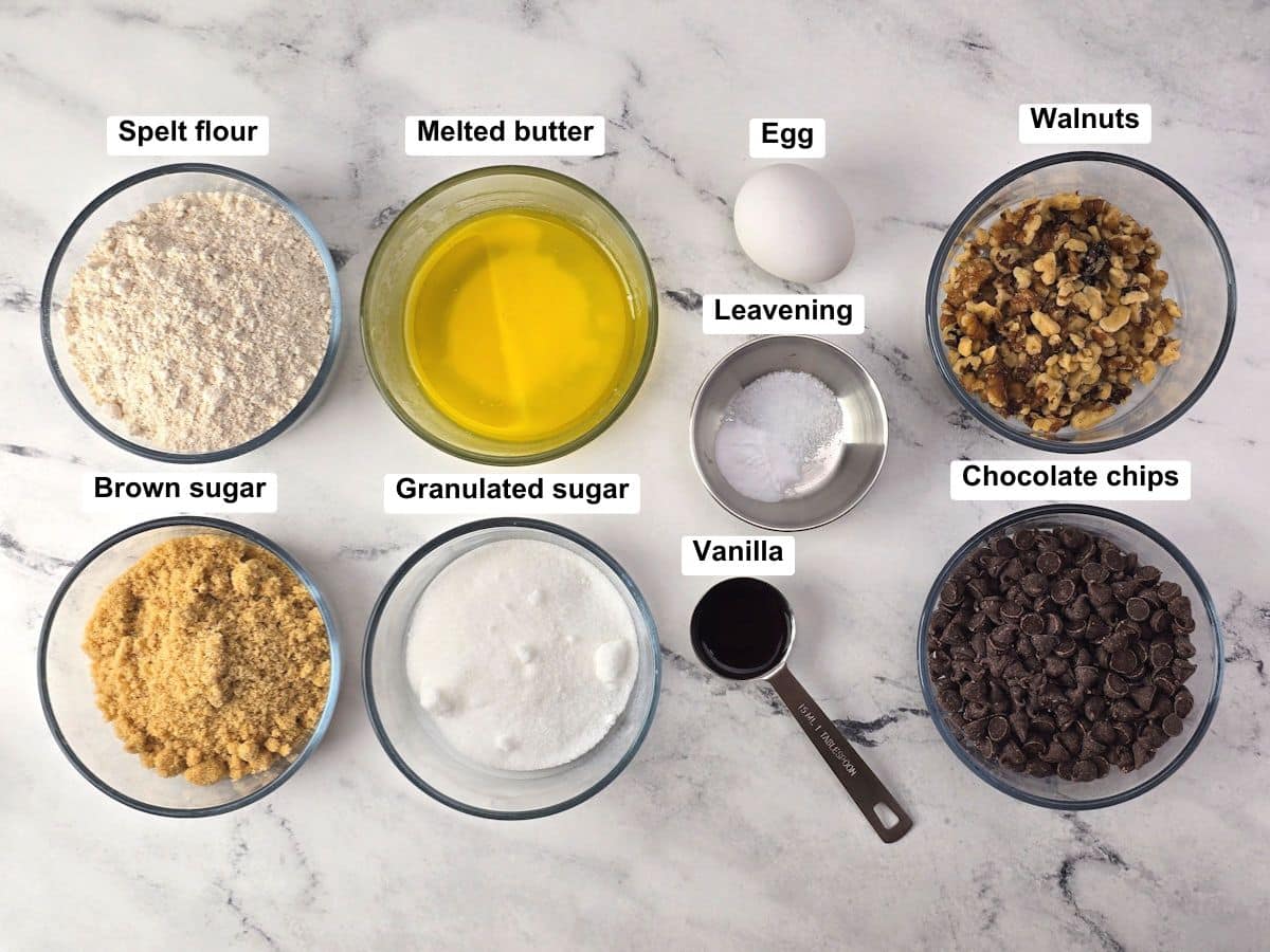Ingredients on a counter top.