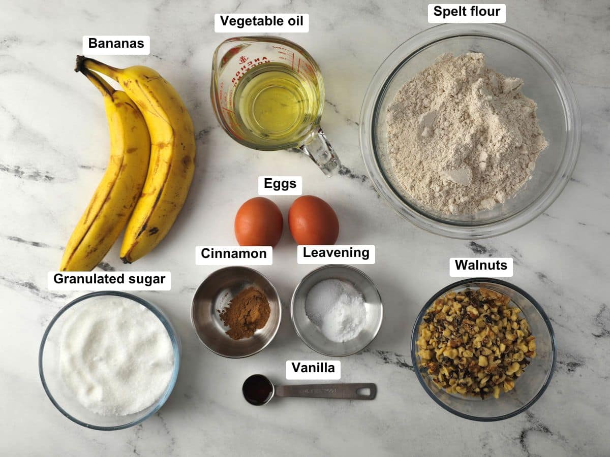 Ingredients on a counter top.