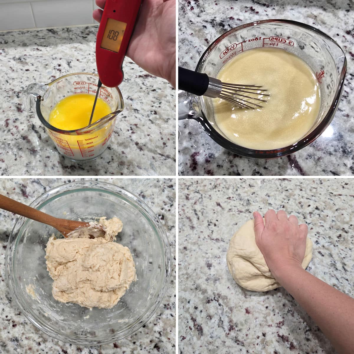 Making soft sandwich bread.