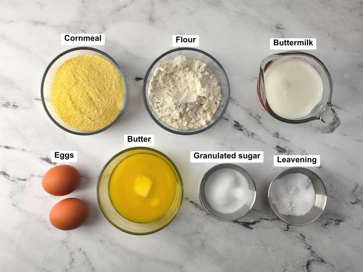 Ingredients on a counter top.
