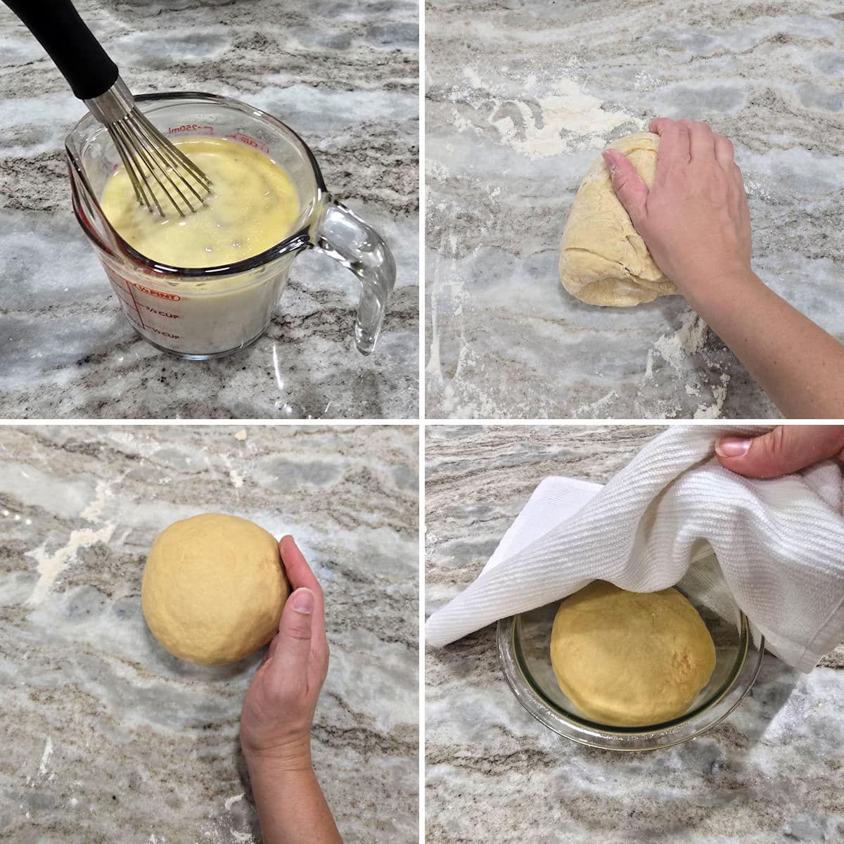Making Christmas morning cinnamon rolls.