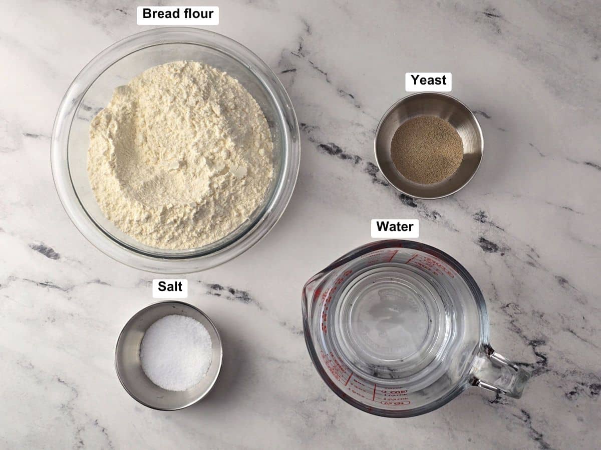 Ingredients on a counter top.