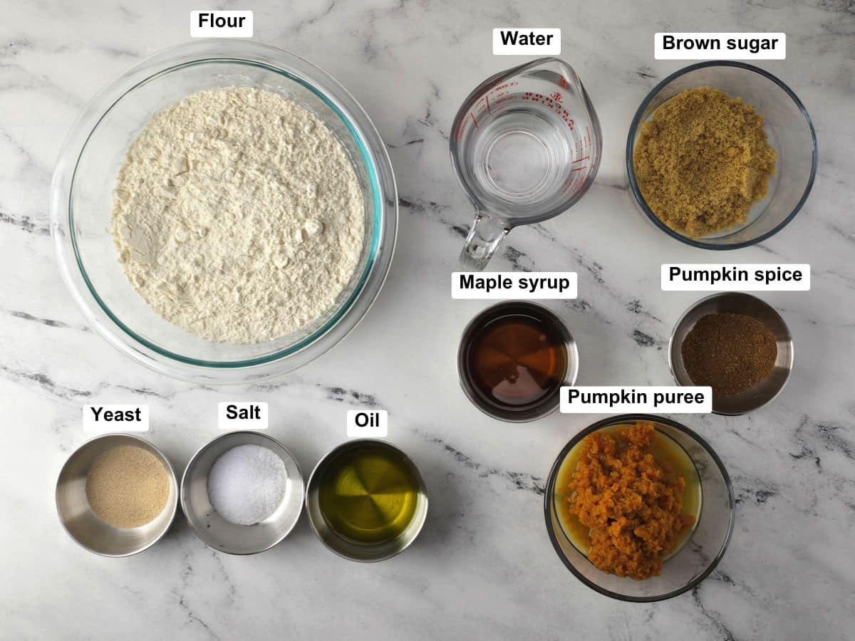 Ingredients on a counter top.
