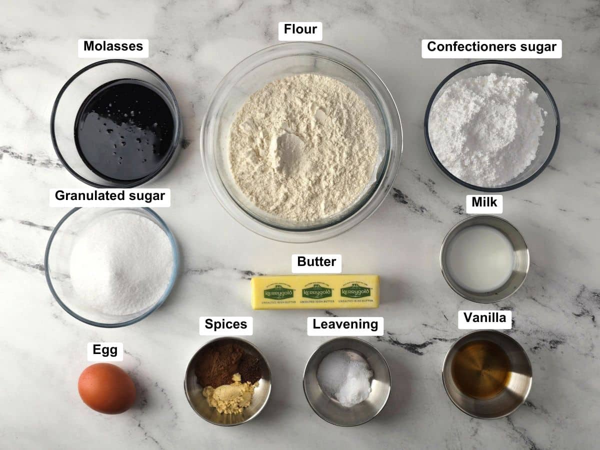 Ingredients on a counter top.