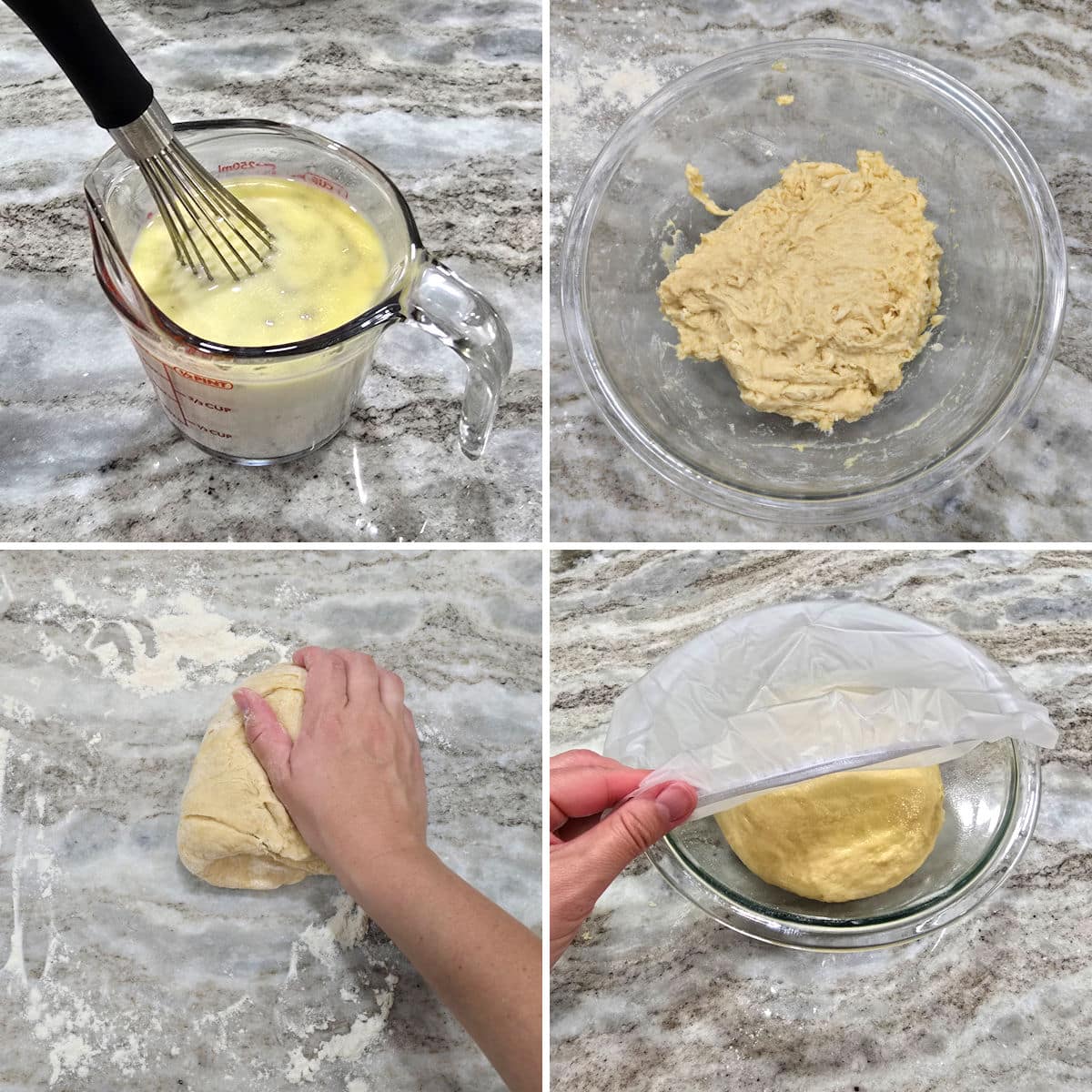 Making monkey bread.